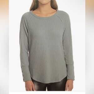 Chaser Ribbed Scoop Neck lightweight knit top